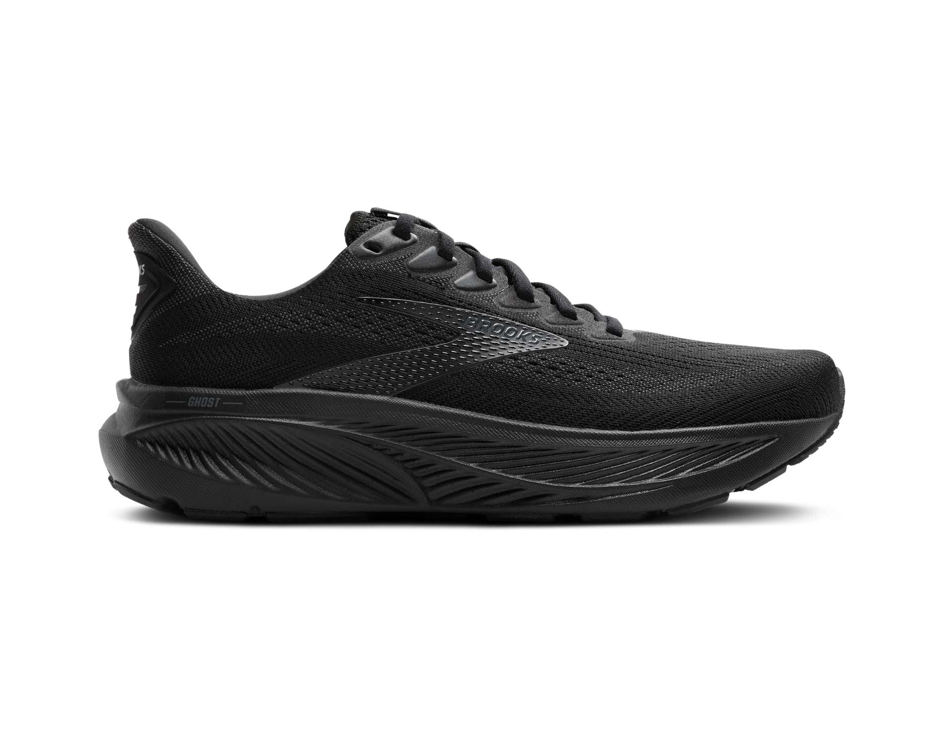 brooks-ghost-17-mens-2e-black-black-black-01_6816d518-47d3-40a0-a981-407078d2a49d-3 Brooks Ghost 17 Mens Wide Running Shoes - Image 1
