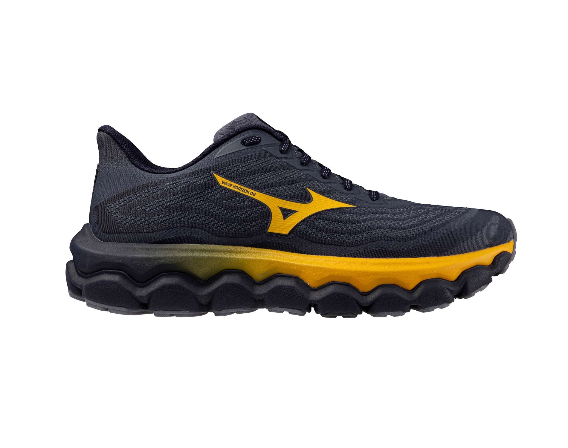 mizuno-wave-horizon-8-mens-blue-granite-citrus-baritone-blue-01-3 Mizuno Wave Horizon 8 Mens Running Shoes - Image 1